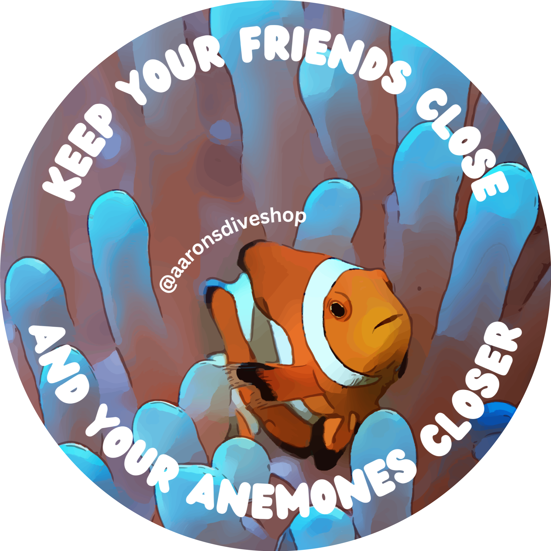 Keep Your Friends Close Bumper Sticker