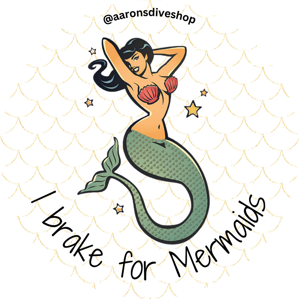 I Brake for Mermaids Bumper Sticker