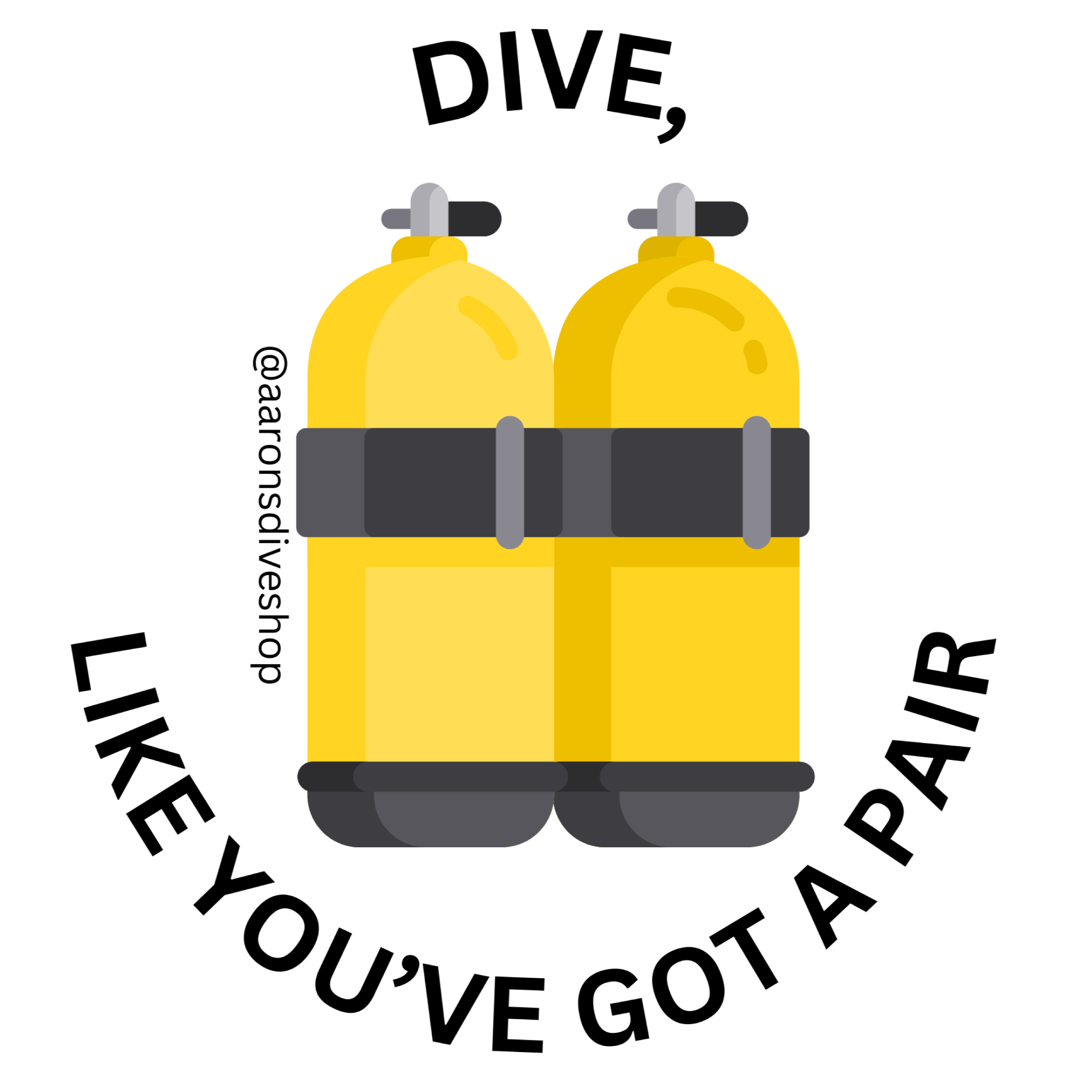 Dive Like You Got A Pair Bumper Sticker