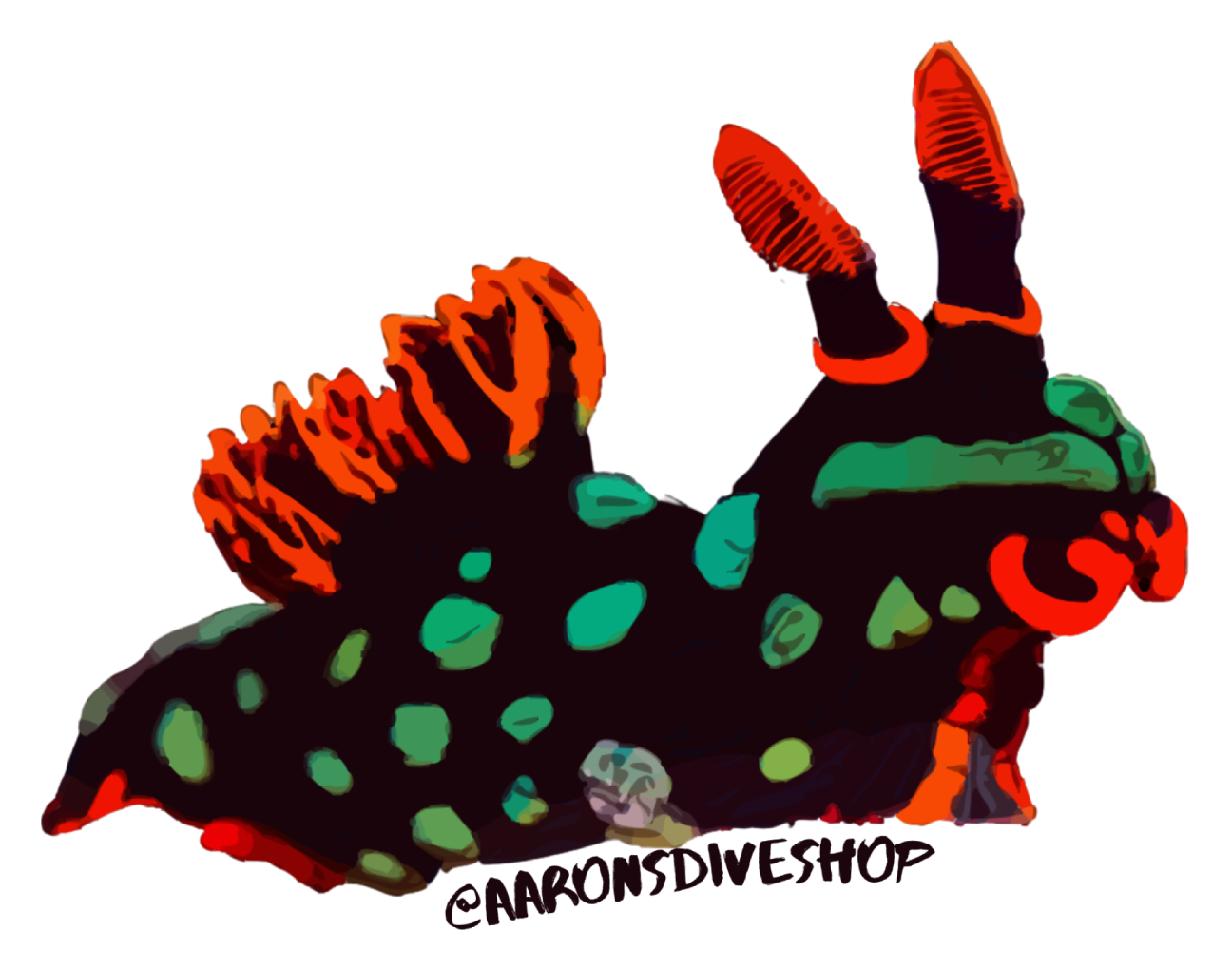 Gloomy Nudibranch Sticker