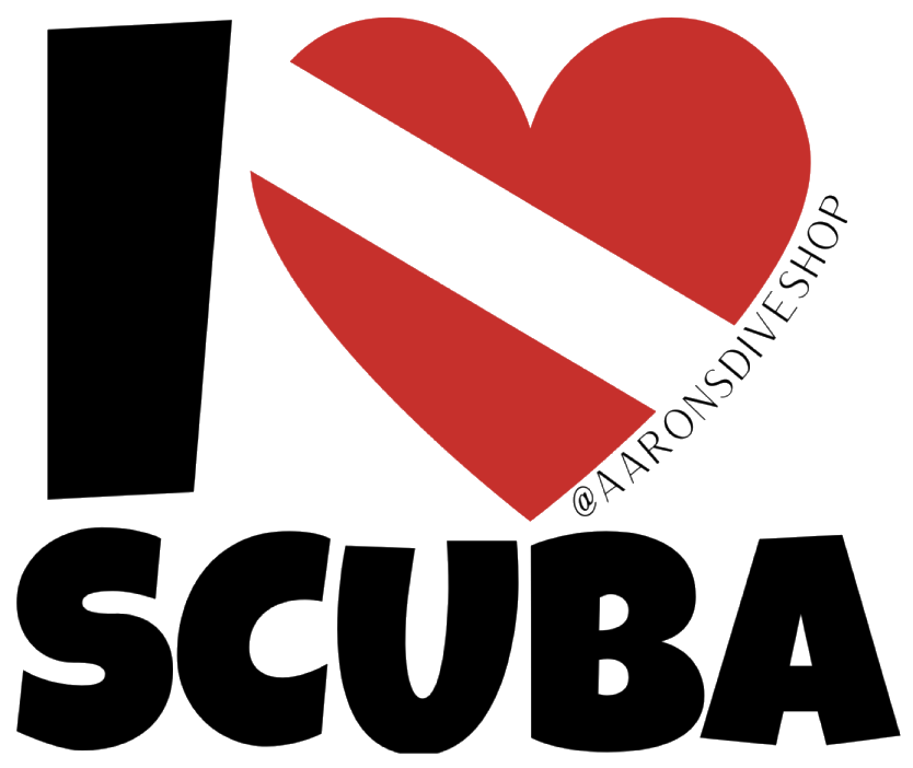 I ❤️ Scuba Sticker