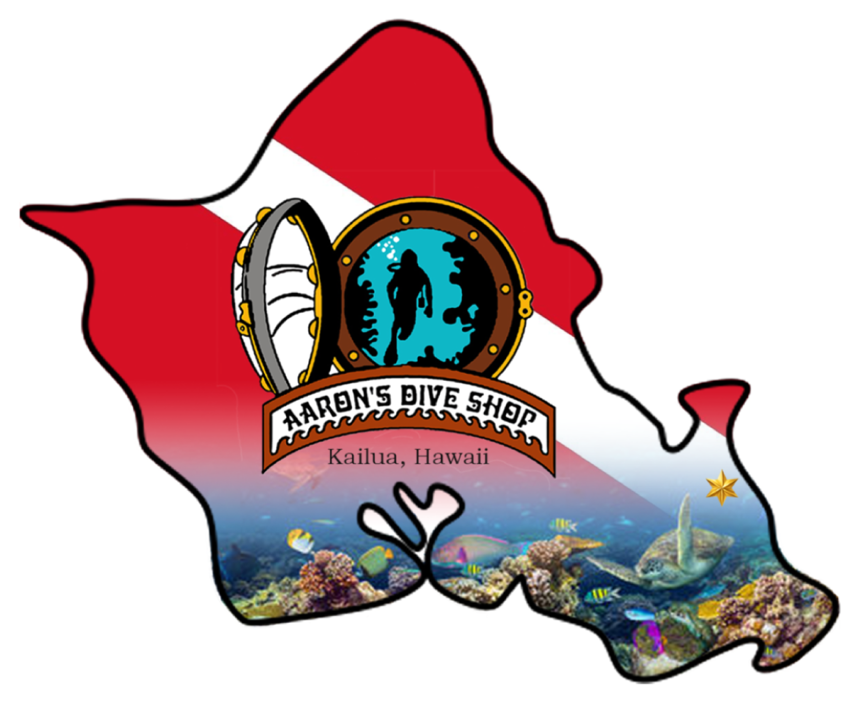 Oahu Island ADS Sticker